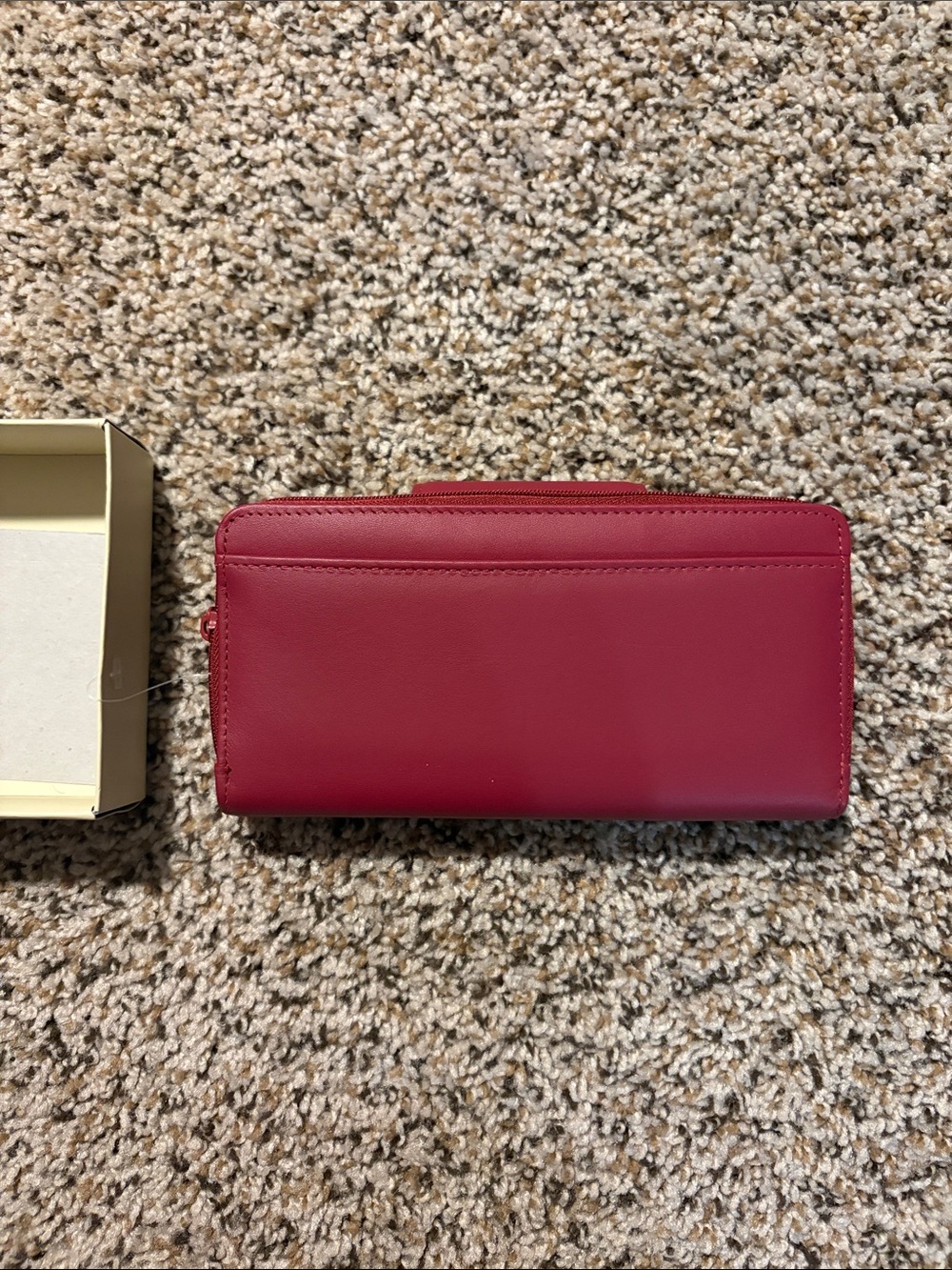 Buxton Raspberry Red Leather Wallet - Picture 2 of 3